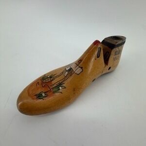 Vintage Vulcan 1062 Wooden Shoe Last‎ Hand Painted Kansas Kollectibles